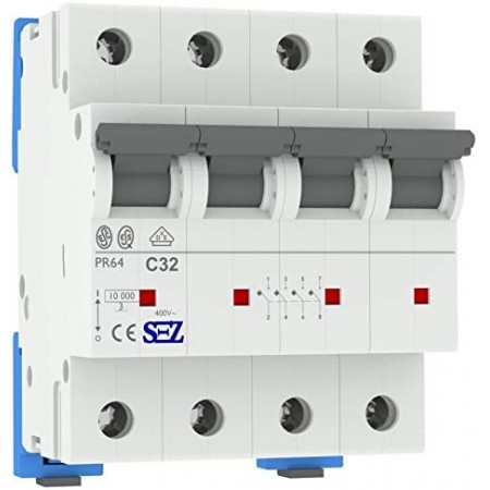 DISJUNTOR 4P 32A C 3KA