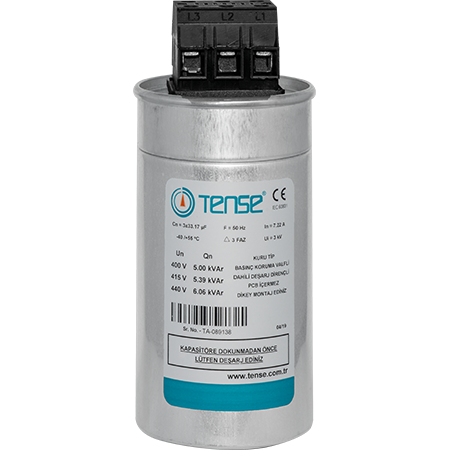CONDENSADOR TRIFASICO 6,06kVAr 440V/5kVAr 400V TTK-5 TENSE
