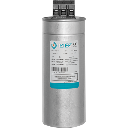 CONDENSADOR TRIFASICO 3,02kVAr 440V/2,5kVAr 400V TTK-2,5 TENSE