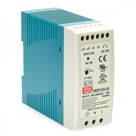 FONTE ALIMENTAÇÃO 60W 24VDC 2,5A calha DIN