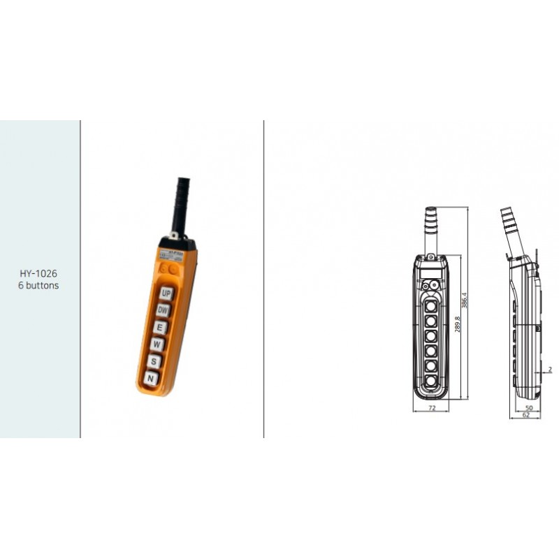 BOTONEIRA 1022B (UP, DW) 
