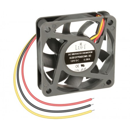 VENTILADOR 60X60X15 12VDC