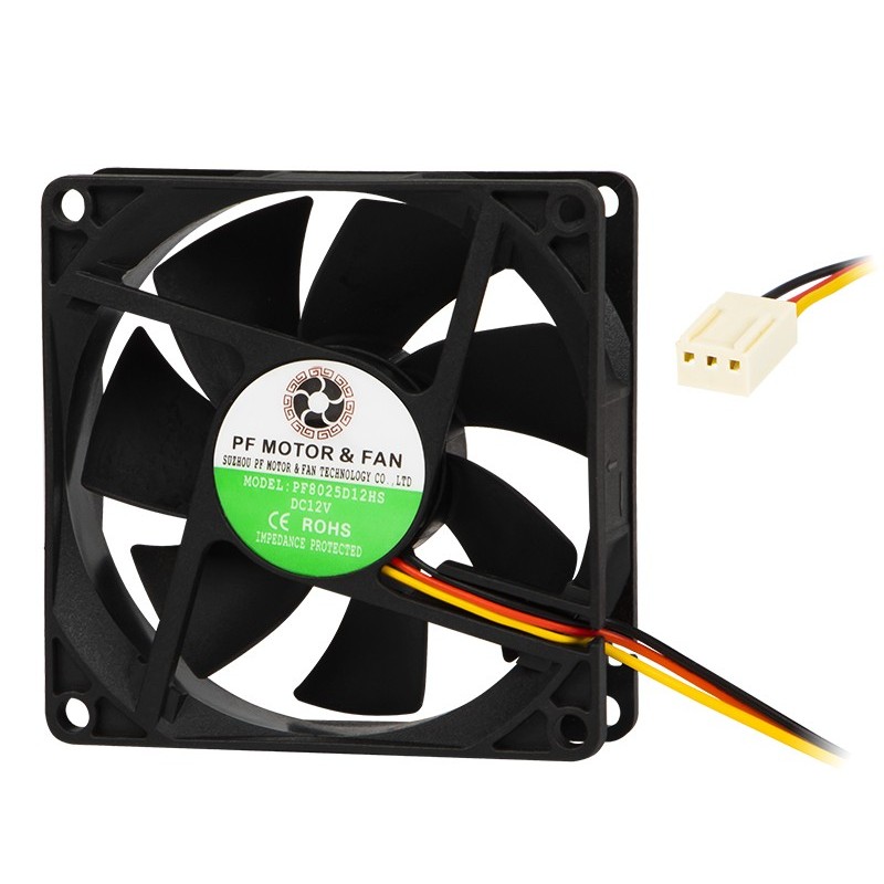 VENTILADOR 80X80X25 12VDC